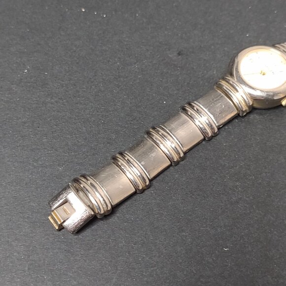 6.5 Inch Silver Tone Metal Gruen Watch With White Dial - Picture 12 of 13